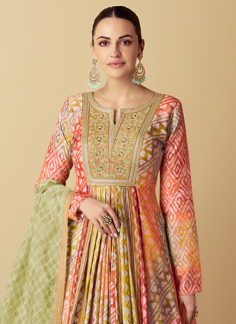 "Marigold Muse Anarkali Gown"