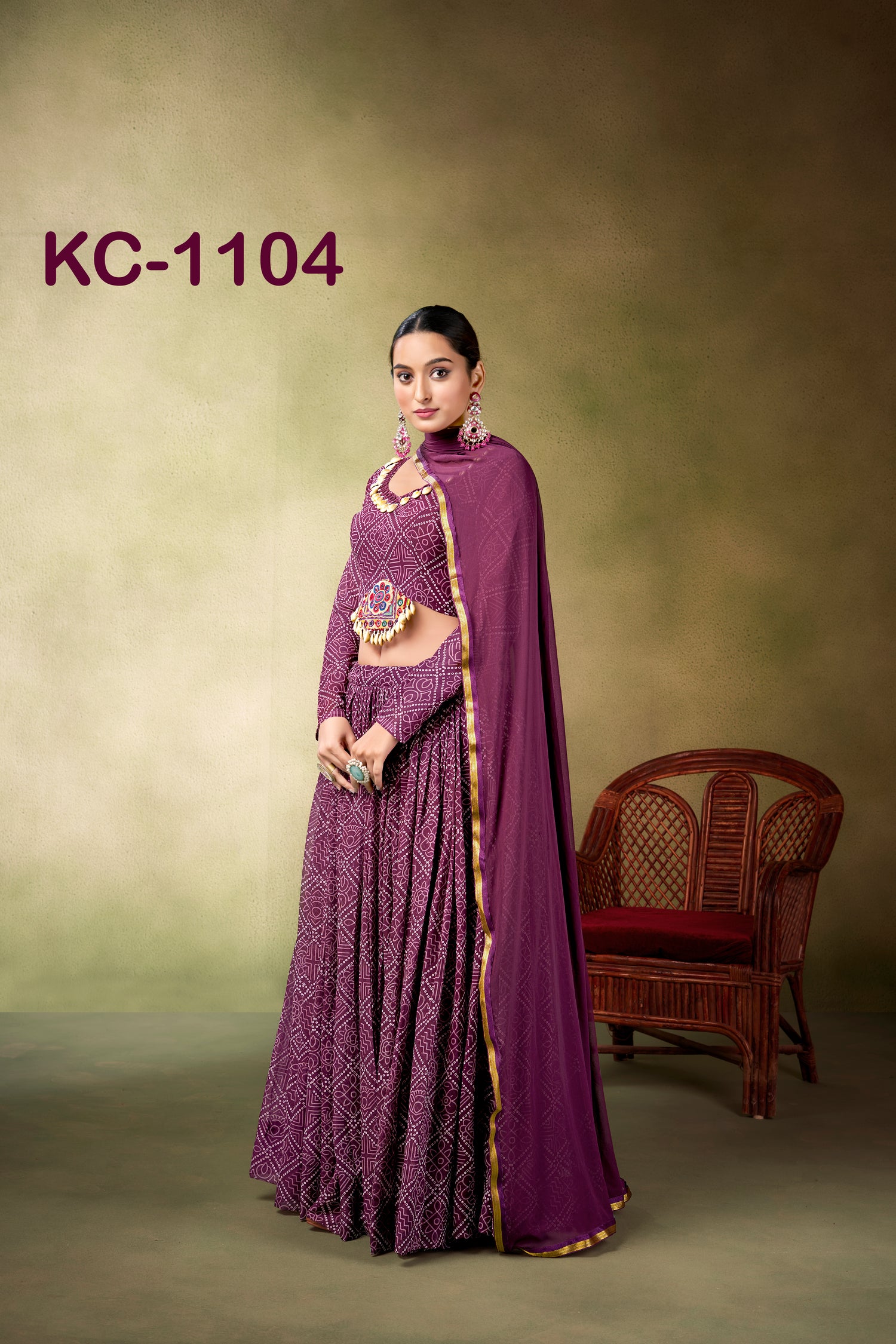 Soothing Burgundy Choli