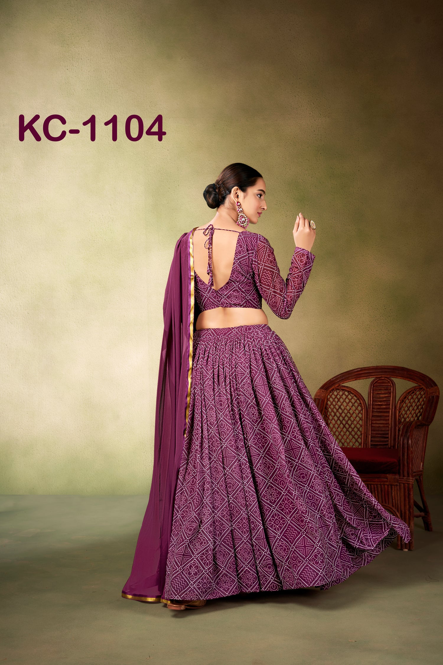 Soothing Burgundy Choli